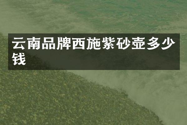 云南品牌西施紫砂壶多少钱