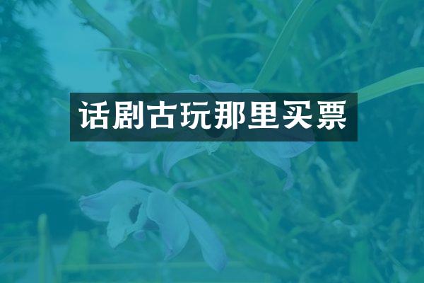 话剧古玩那里买票