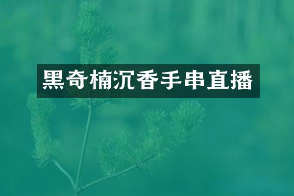 黑奇楠沉香手串直播