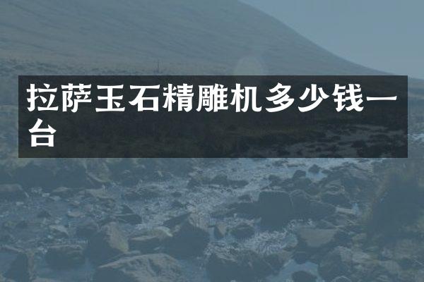 拉萨玉石精雕机多少钱一台
