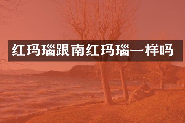 红玛瑙跟南红玛瑙一样吗