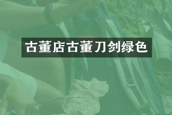 古董店古董刀剑绿色
