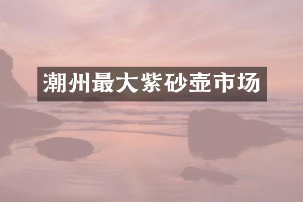 潮州最大紫砂壶市场