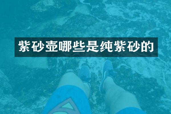 紫砂壶哪些是纯紫砂的