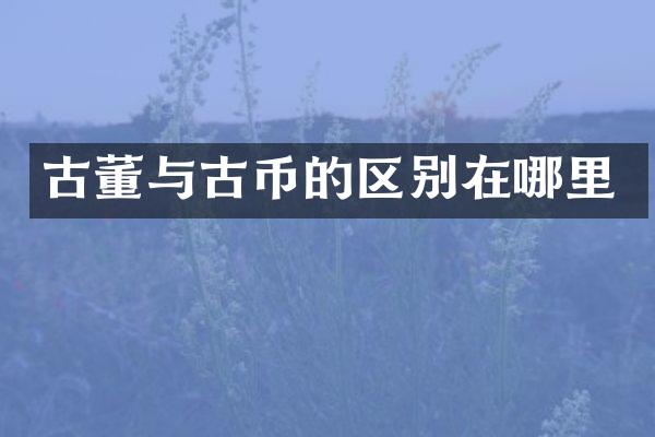 古董与古币的区别在哪里