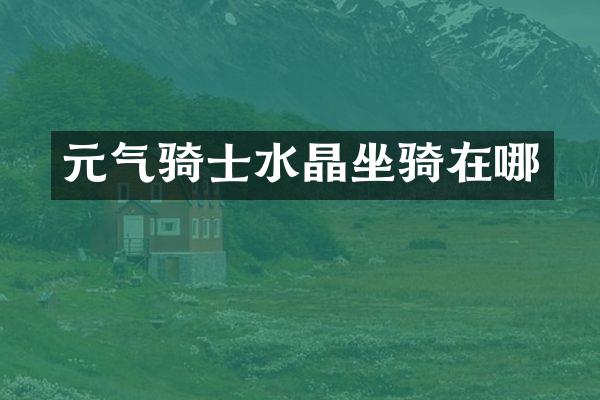 元气骑士水晶坐骑在哪