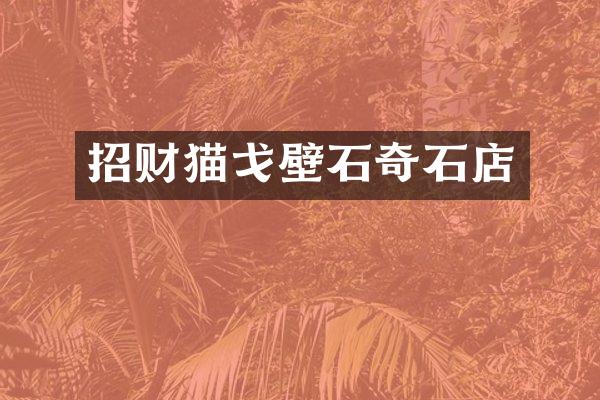 招财猫戈壁石奇石店