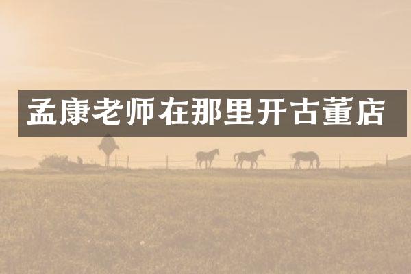 孟康老师在那里开古董店