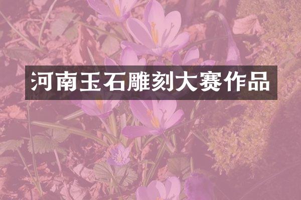 河南玉石雕刻大赛作品