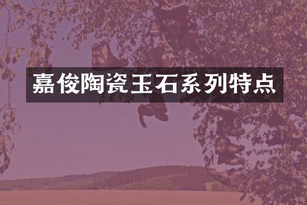 嘉俊陶瓷玉石系列特点