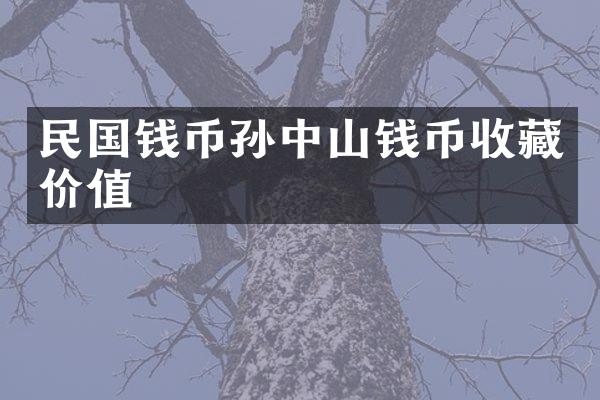 民国钱币孙中山钱币收藏价值