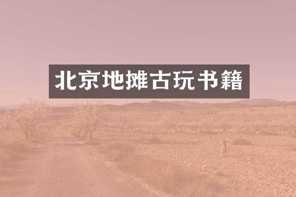 北京地摊古玩书籍