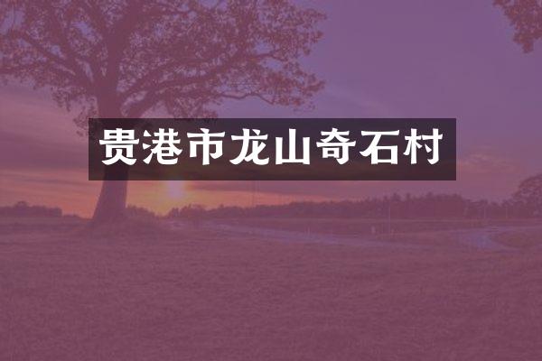 贵港市龙山奇石村