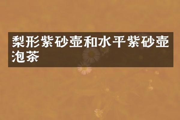 梨形紫砂壶和水平紫砂壶泡茶