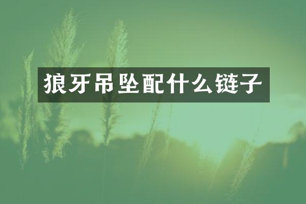 狼牙吊坠链子