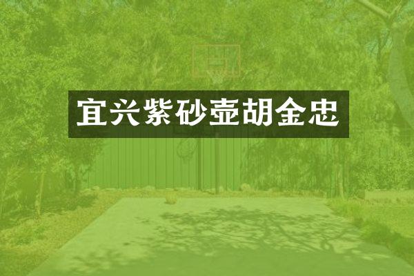 宜兴紫砂壶胡金忠