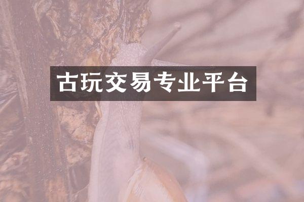 古玩交易专业平台