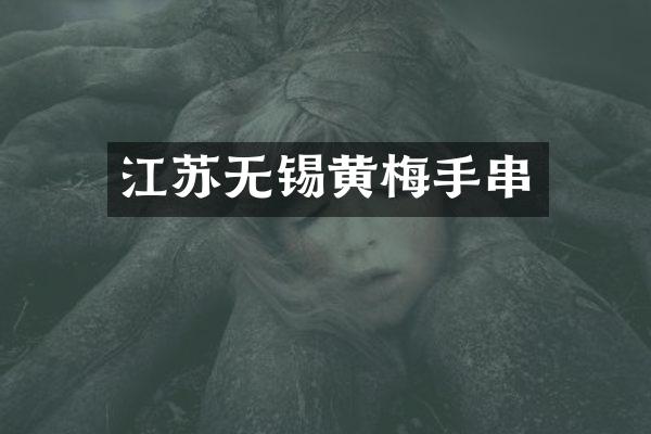 江苏无锡黄梅手串