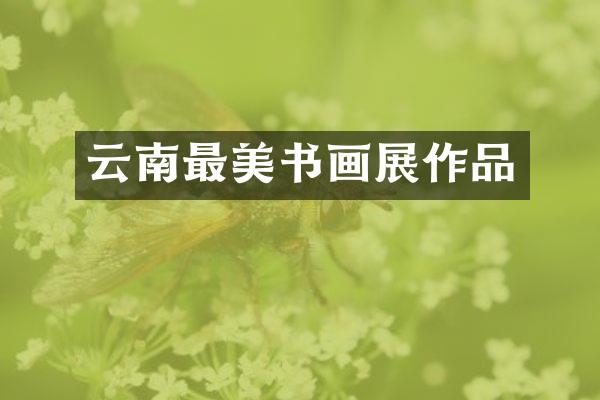 云南最美书画展作品