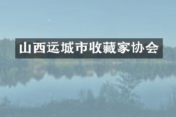 山西运城市收藏家协会