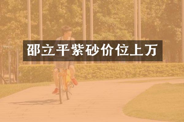 邵立平紫砂价位上万