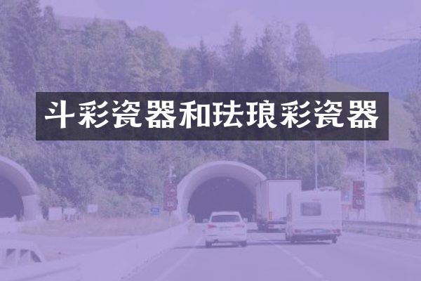 斗彩瓷器和珐琅彩瓷器