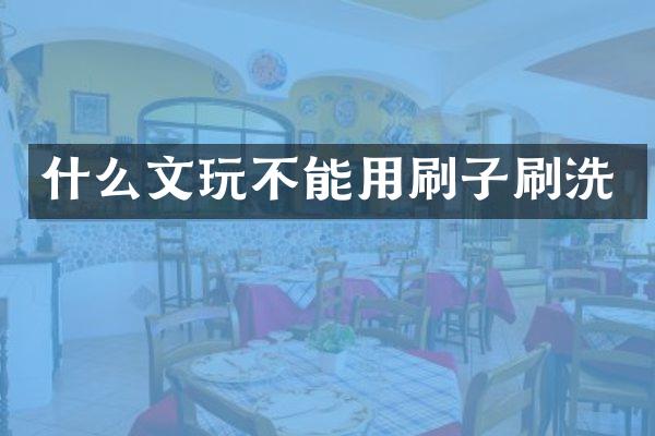 什么文玩不能用刷子刷洗