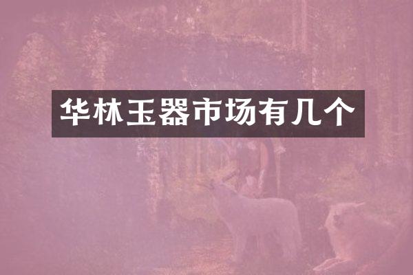 华林玉器市场有几个