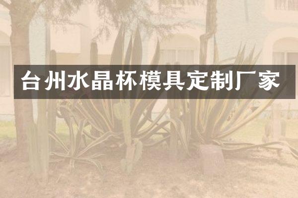 台州水晶杯模具定制厂家