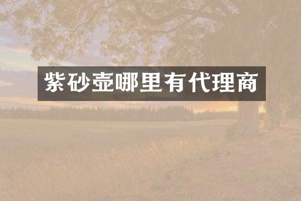 紫砂壶哪里有代理商