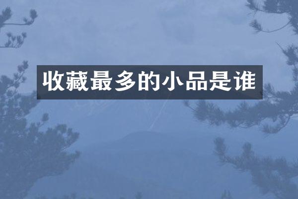 收藏最多的小品是谁