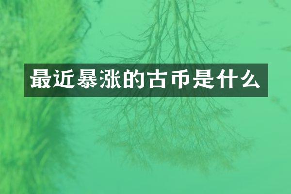 最近暴涨的古币是什么