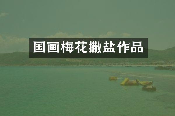 国画梅花撒盐作品