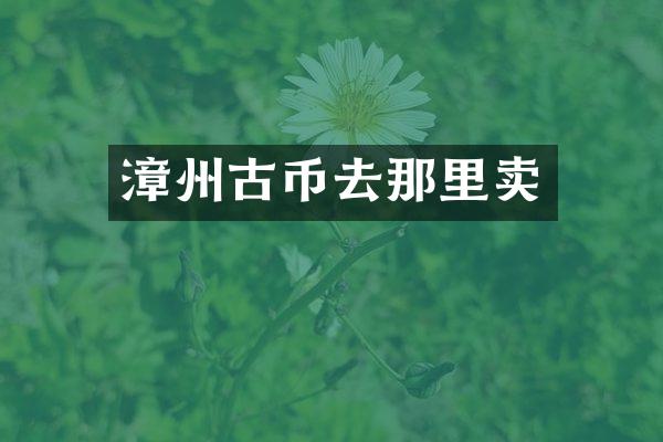 漳州古币去那里卖