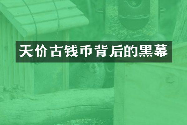 天价古钱币背后的黑幕