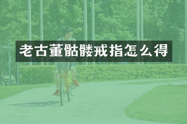 老古董骷髅戒指怎么得