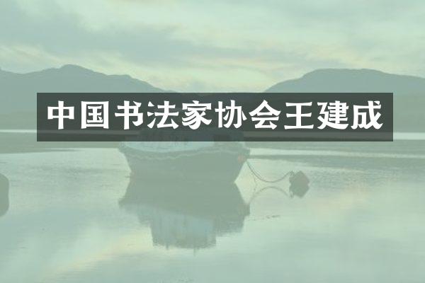 中国书法家协会王建成