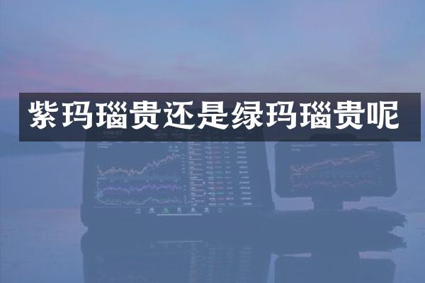 紫玛瑙贵还是绿玛瑙贵呢