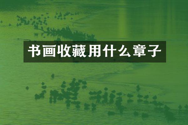 书画收藏用什么章子