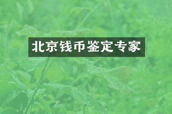 北京钱币鉴定专家