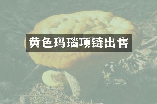 黄色玛瑙项链出售