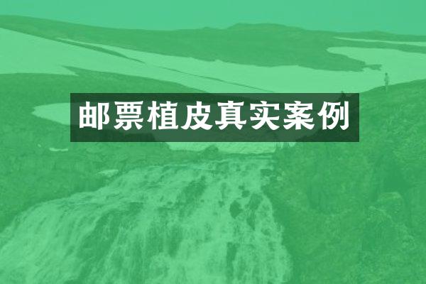 邮票植皮真实案例