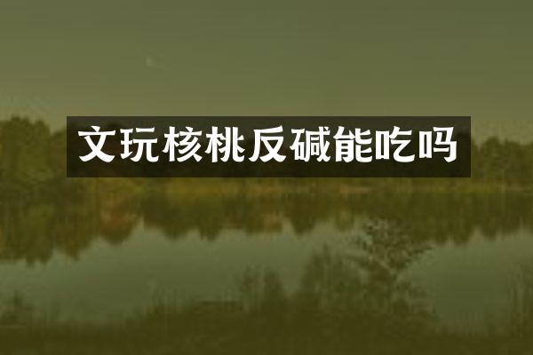 文玩核桃反碱能吃吗