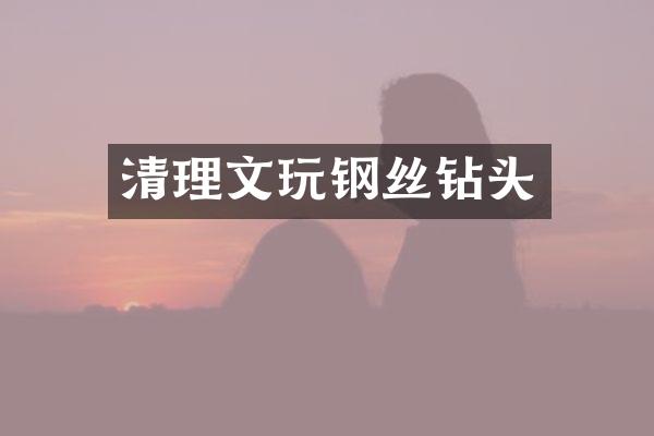 清理文玩钢丝钻头