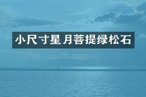 小尺寸星月菩提绿松石