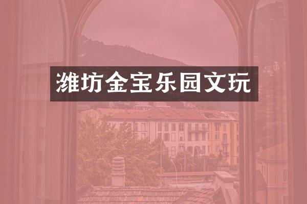 潍坊金宝乐园文玩