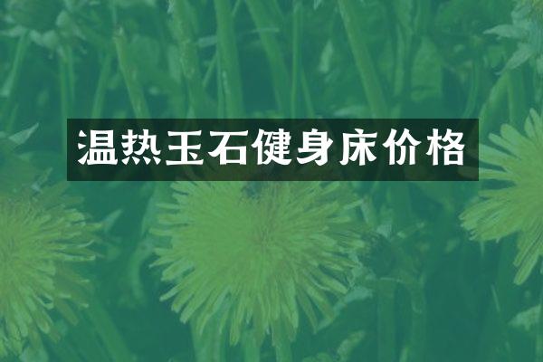 温热玉石健身床价格