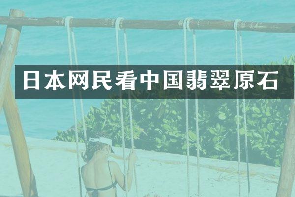 日本网民看中国翡翠原石