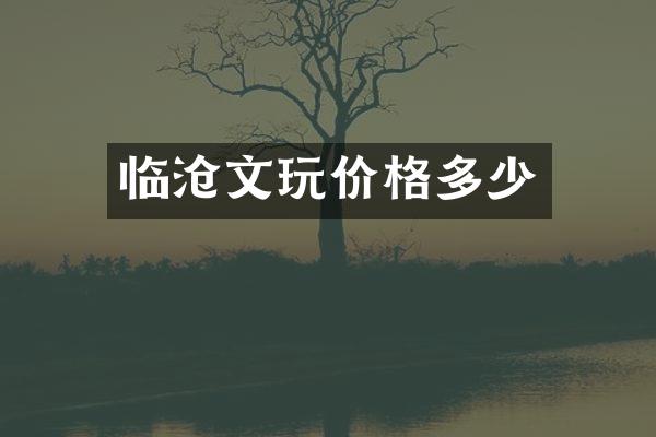临沧文玩价格多少