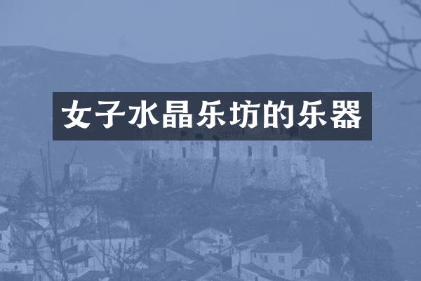 女子水晶乐坊的乐器